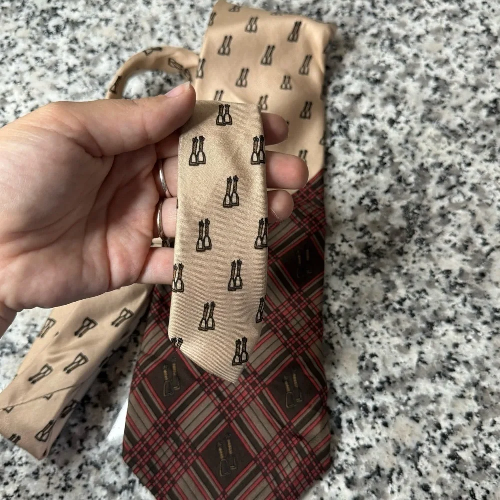 Cantini Firenze | Men’s All Silk Novelty Print Horse Stirrups